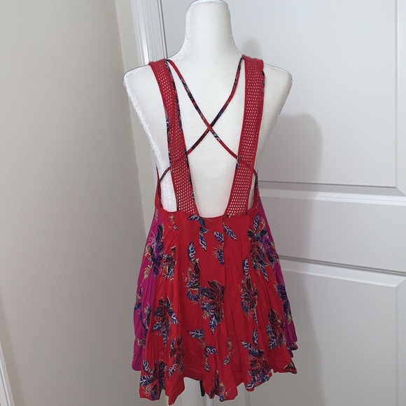 Pink & Red Floral “Thought I was Dreaming” Free People Dress - Picture 9 of 9